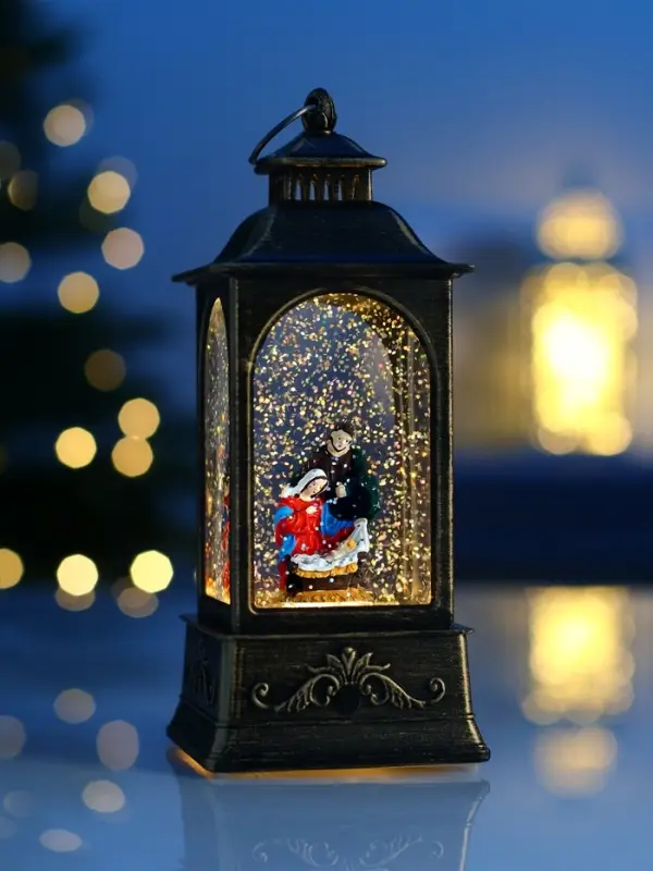 Фигура светодиодная фонарь  Фигура светодиодная фонарь "Рождество", 21х8,5х8,5 см, AAAx3, Т/БЕЛЫЙ