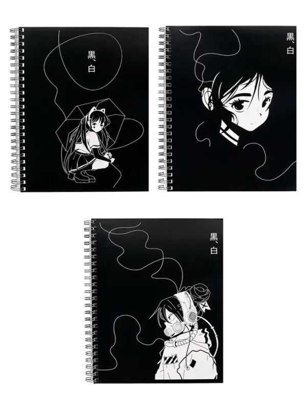 Компл тетр из 3шт 96л кл на гребне Аниме.ч/б Девочка, обл мел карт, офсет (10296901) Компл тетр из 3шт 96л кл на гребне Аниме.ч/б Девочка, обл мел карт, офсет (10296901)