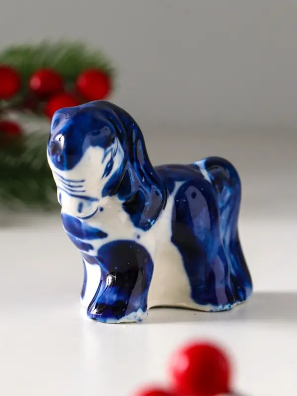 Сувенир  Сувенир "Лошадь Красотка", 9х5см, гжель