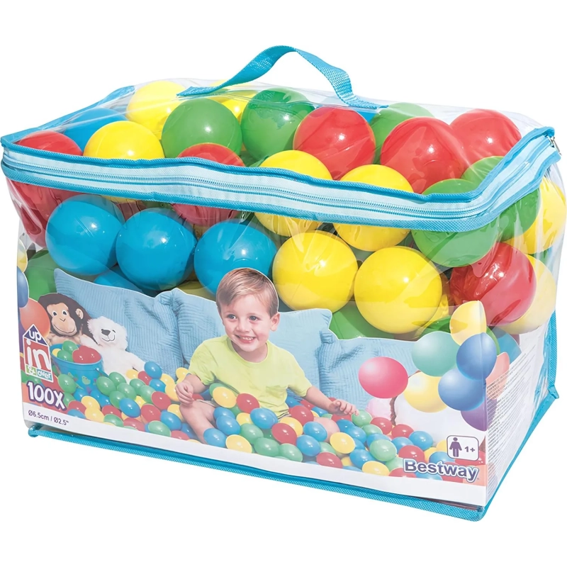 Шарики для игр, 100шт/уп, 6,5см, Bestway 52027, 003754