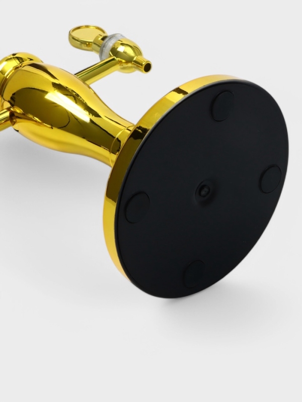 Башня пивная VaviloneDouble, 3 л, ёмкость для льда, подсветка, пластик, золотистая Башня пивная VaviloneDouble, 3 л, ёмкость для льда, подсветка, пластик, золотистая