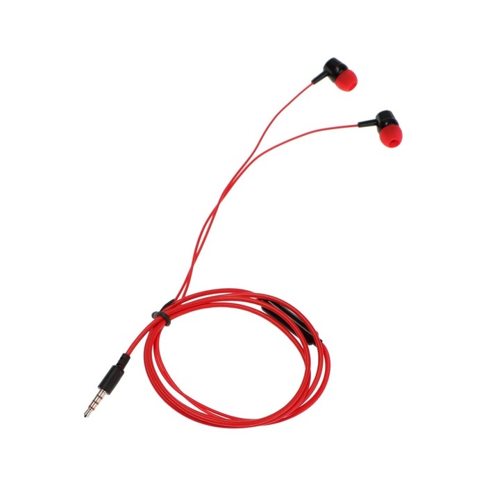Наушники Krutoff HF-J69, вакуумные, микрофон, 106 дБ, 16 Ом, 3.5 мм, 1 м, красные Наушники Krutoff HF-J69, вакуумные, микрофон, 106 дБ, 16 Ом, 3.5 мм, 1 м, красные