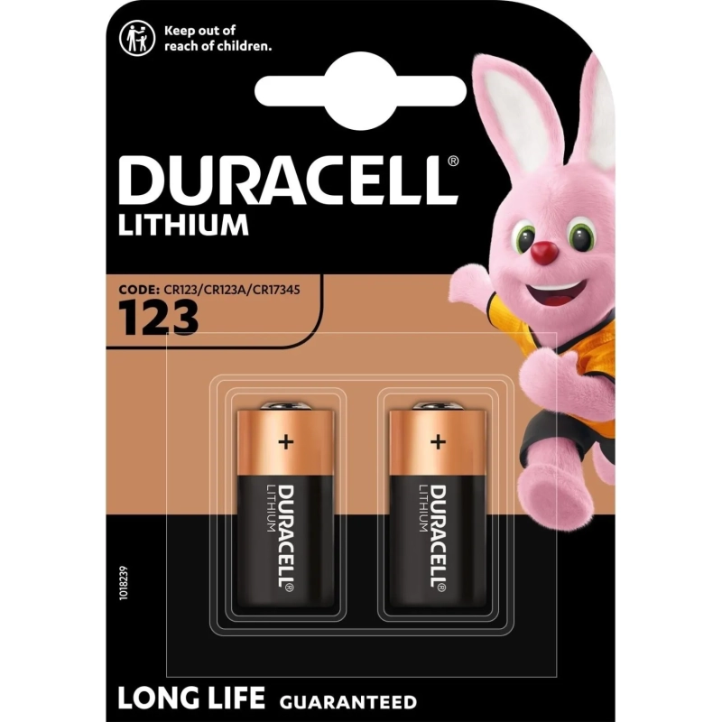 Батарейка Duracell CR123 Lithium photo 2BL 2шт/уп