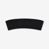Термоаппликация Runaway, 8.3×2.5 см, чёрная