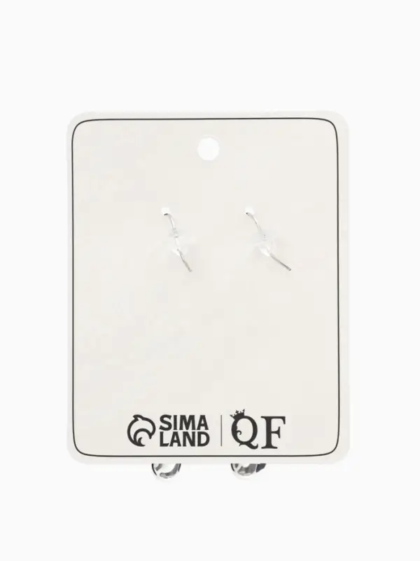 Серьги металл &laquo;Собачка&raquo;, из воздушного шара, цвет серебро