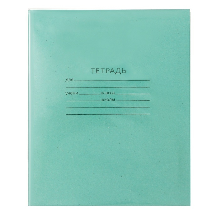 Комплект тетрадей из 20 штук, 24 листа в линию КПК Комплект тетрадей из 20 штук, 24 листа в линию КПК "Зелёная обложка", блок №2, белизна 75% (серые листы)