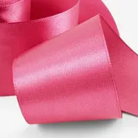 Лента атласная, 50 мм, 23&plusmn;1 м, малиново-красная №134