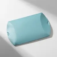 Коробочка подарочная складная«Свёрток» 12×8×3, цвет голубой