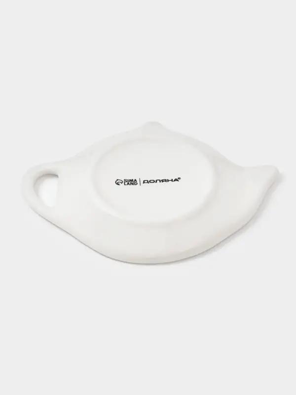 Подставка под чайный пакетик новогодняя Доляна «Домашние гномики», 12×9.4×1.7 см, доломит, белая Подставка под чайный пакетик новогодняя Доляна «Домашние гномики», 12×9.4×1.7 см, доломит, белая