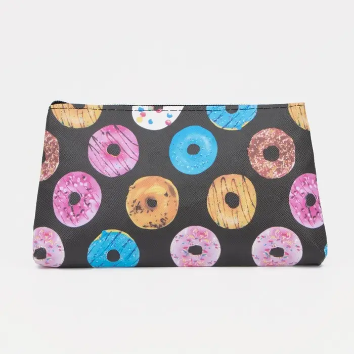 Косметичка на молнии, цвет чёрный/разноцветный