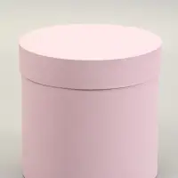 Набор круглых коробок 5 в 1 &laquo;Краски&raquo;, пыльная роза, 25&times;25&times;25 - 19&times;19&times;19 см