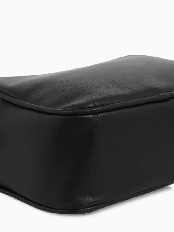 Сумка женская кросс-боди TEXTURA на молнии, 24&times;9&times;15 см, чёрная