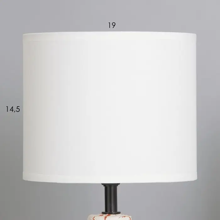 Лампа настольная RISALUX &laquo;Мэй&raquo;, Е14, 40 Вт, белая, 18&times;18&times;34 см
