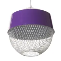 Светильник потолочный BayerLux Lea, 1&times;40 Вт, Е27, темно-фиолетовый, 26&times;26&times;32 см