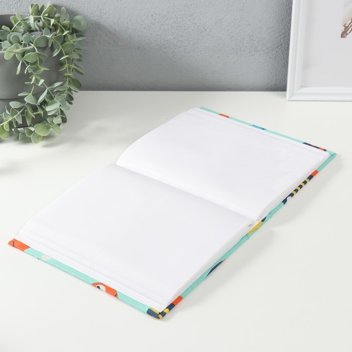 Фотоальбом на 200 фото 10х15 см "Довольные рыбки" текстиль 5,3х17х21,8 см