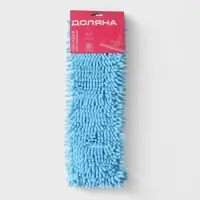 Насадка для плоской швабры &laquo;Доляна&raquo;, 42&times;12 см, 80 г, микрофибра букли, микс синего
