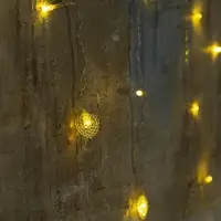 Гирлянда &laquo;Бахрома&raquo; 2&times;1.5 м с насадками &laquo;Сердце&raquo;, IP20, прозрачная нить, 124 LED, свечение тёплое белое, 220 В