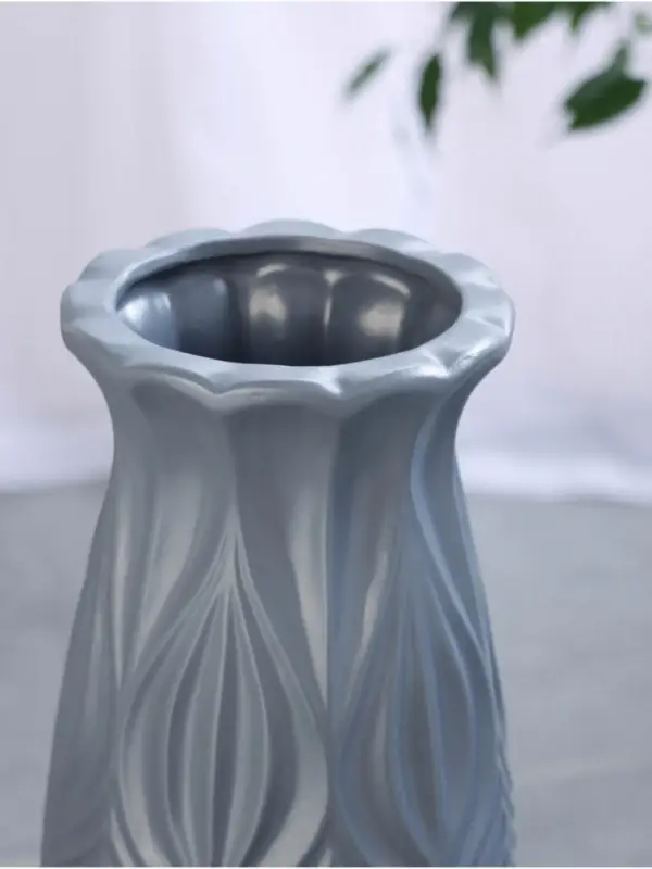 Ваза напольная «Криспин», 59×15 см, керамика, серая Ваза напольная «Криспин», 59×15 см, керамика, серая