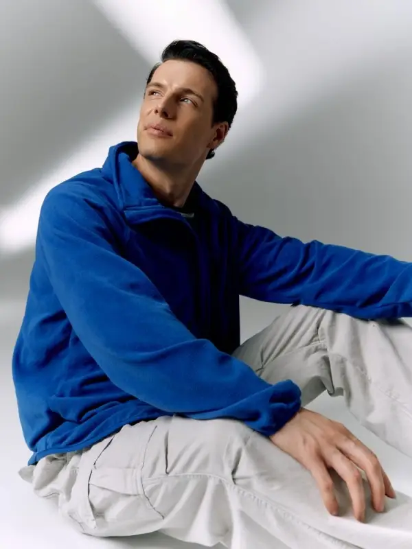 Куртка флисовая унисекс Fliska, ярко-синяя, размер M/L Куртка флисовая унисекс Fliska, ярко-синяя, размер M/L