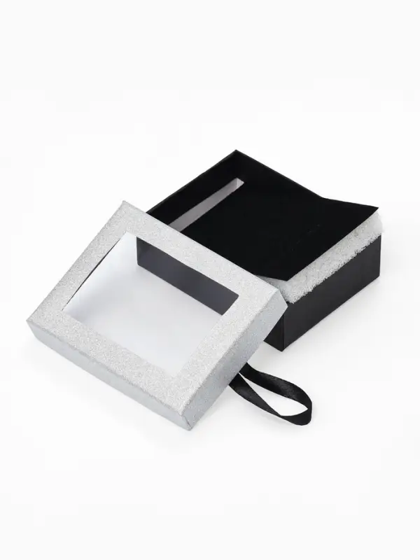 Набор подарочных коробочек 6 шт. под набор &laquo;Селебрити&raquo;, 7&times;9 см, серебристый, чёрный