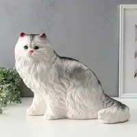 Копилка "Котёнок белый", 33,5х44,5х24 см