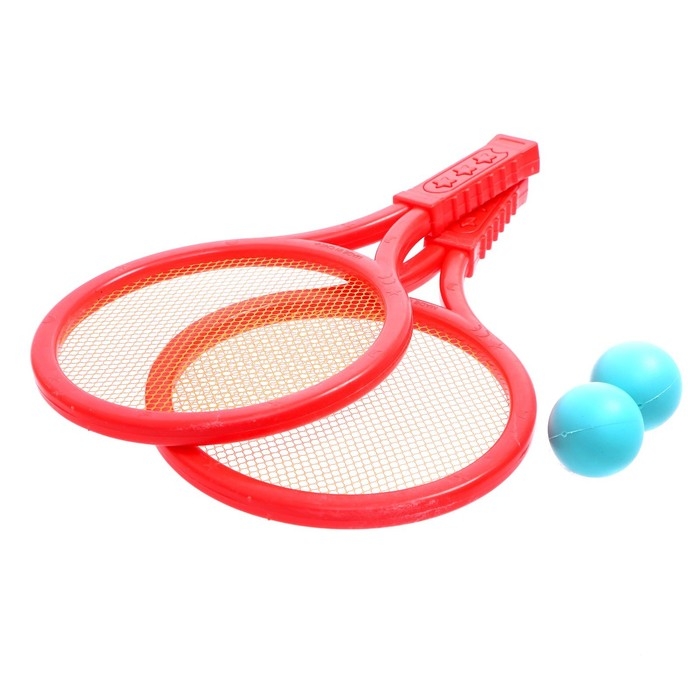 Набор ракеток: 2 ракетки, 2 мяча, МИКС Набор ракеток: 2 ракетки, 2 мяча, МИКС