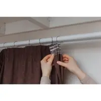 Крючок для штор, 6.8&times;3.8&times;0.2 см, 20 шт., цвет серебряный