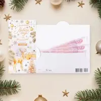 Конверт для денег «Сказочного Нового Года!» тиснение, 16.5×8.5 см