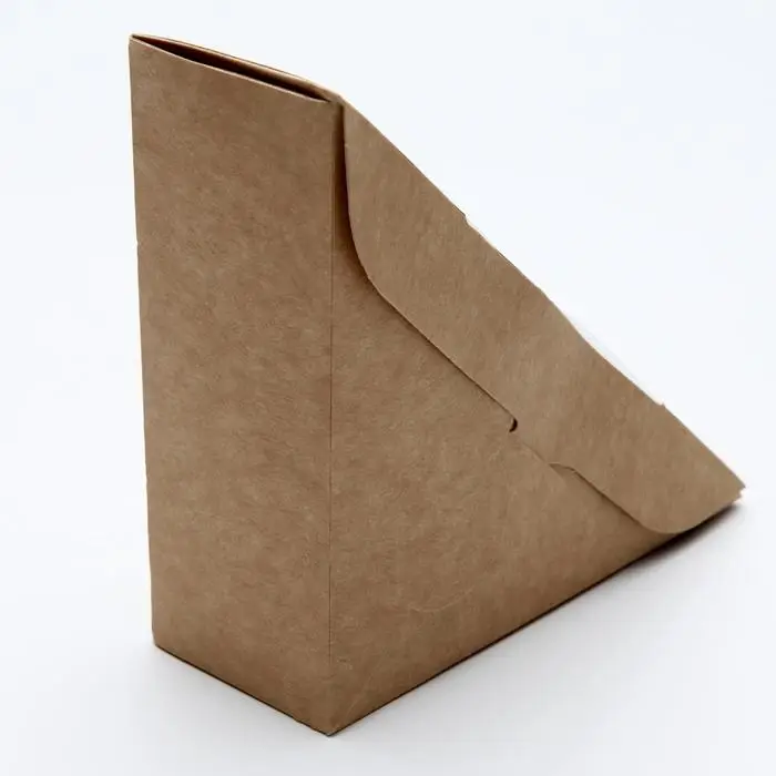 Упаковка для сэндвича, крафт, 13×13×5 см Упаковка для сэндвича, крафт, 13×13×5 см