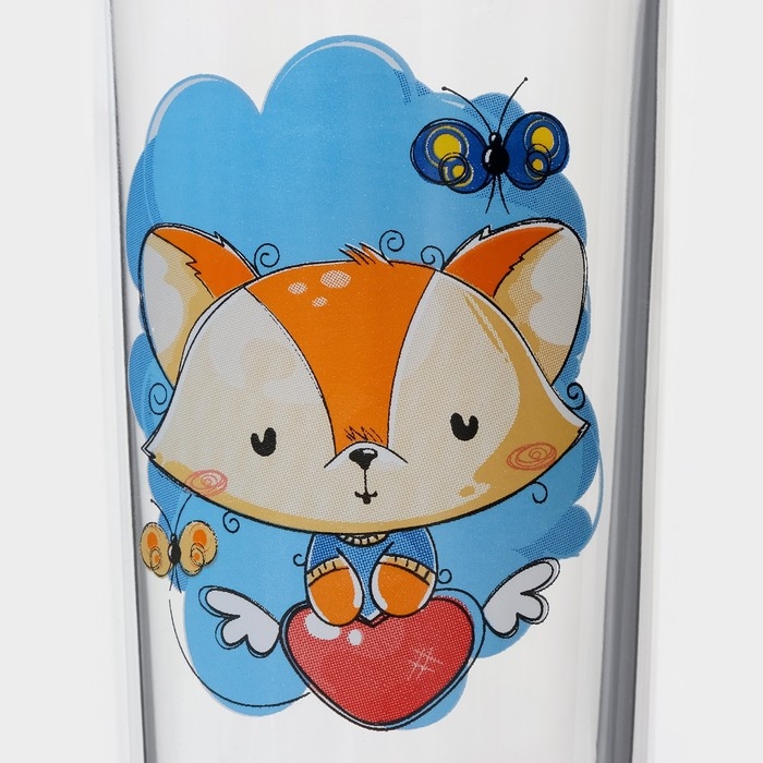 Набор стаканов «Верные друзья», стеклянный, 230 мл, 6 шт, рисунок микс Набор стаканов «Верные друзья», стеклянный, 230 мл, 6 шт, рисунок микс