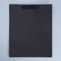 Пакет подарочный ламинированный, упаковка, &laquo;Чёрный&raquo;, M 26&times;30&times;9 см