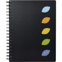 Бизнес-тетрадь Attache Office Creative B5, 120л черн,кл,5 разд,спираль