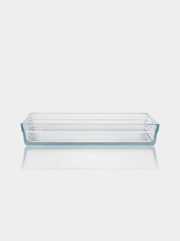 Форма для выпечки и запекания Paşabah&ccedil;e Borcam, 36.7&times;25.7&times;6 см, жаропрочное стекло, прозрачная