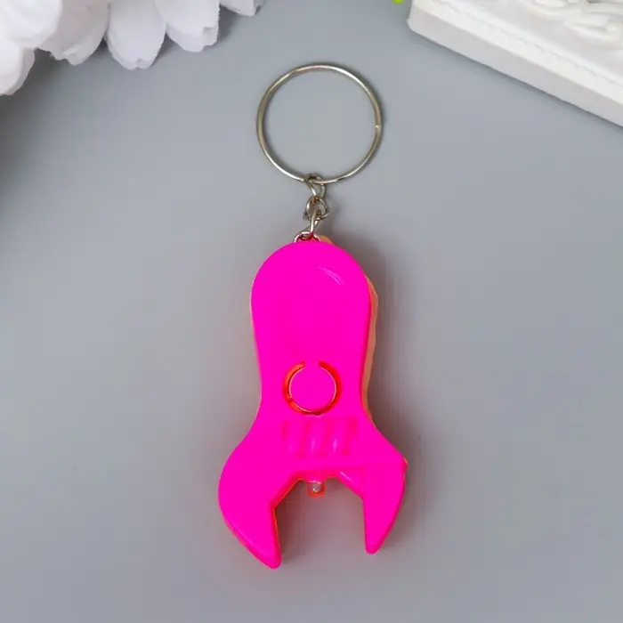 Фонарик брелок для ключей на кольце «Инструмент», 5×3.4×1.2 см, МИКС Фонарик брелок для ключей на кольце «Инструмент», 5×3.4×1.2 см, МИКС