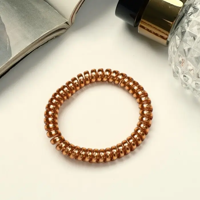 Резинка для волос Резинка для волос "Пружинка" металлик, 5 см, микс