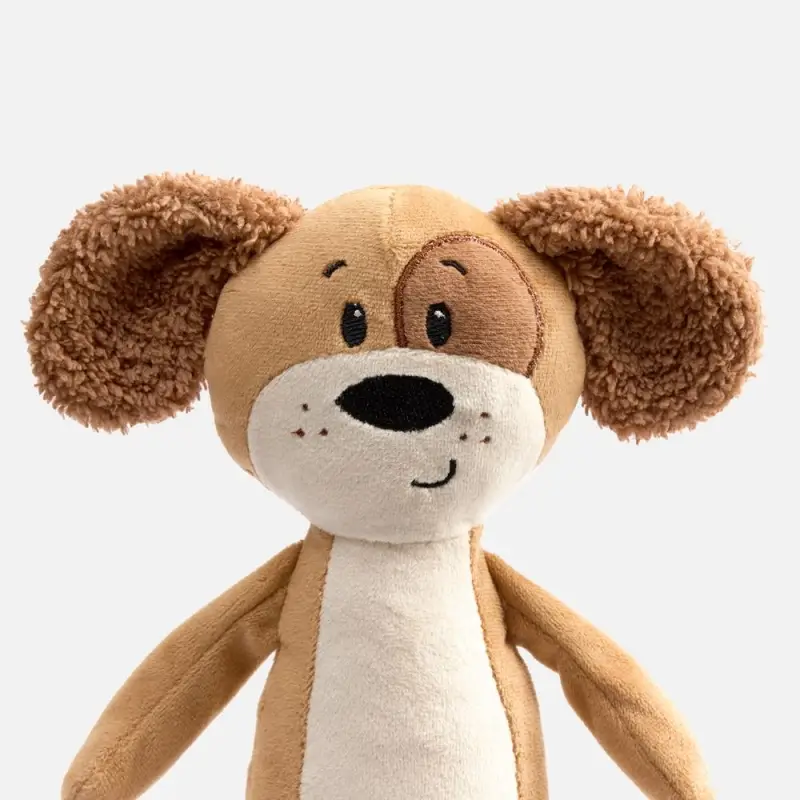 Мягкая игрушка Beastie Toys, собачка с белым шарфом Мягкая игрушка Beastie Toys, собачка с белым шарфом