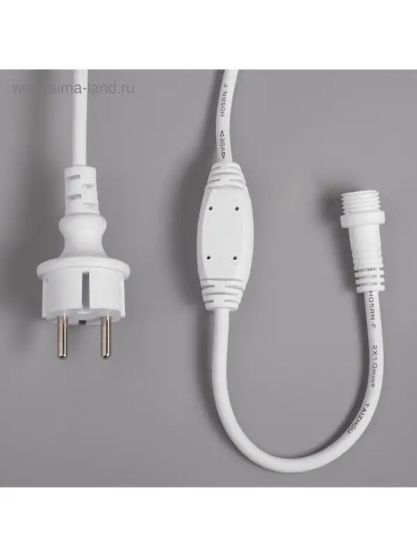 Гирлянда &laquo;Занавес&raquo; 2&times;3 м, IP65, УМС, белая нить каучук, 600 LED, свечение мульти, 220 В