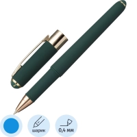 Ручка шариковая MONACO 0.5мм,син,корп.зел/футляр черный, 20-0125/603