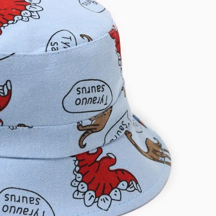 Панама детская MINAKU «Динозавры», размер 49-50, синяя