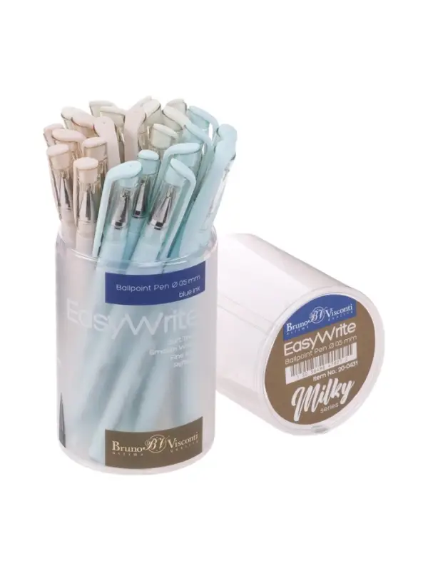 Ручка шариковая BrunoVisconti EasyWrite. Milky, 0.5 мм, стержень синий, МИКС Ручка шариковая BrunoVisconti EasyWrite. Milky, 0.5 мм, стержень синий, МИКС