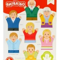 Домашний кукольный театр &laquo;Семья&raquo;, 7 кукол-перчаток