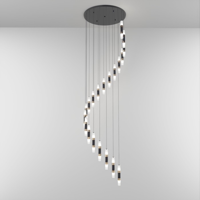 Светильник-каскад Светильник-каскад "Аселла" 20хLED 120Вт 4000К черный 70х70х250 см BayerLux