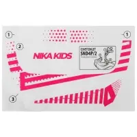 Снегокат Snowpatrol 2, со спинкой, с фонариком, белый, розовый, SND4P/2 Nika Kids