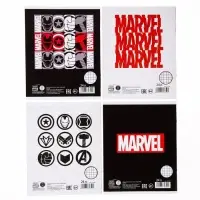 Тетрадь в клетку 24 листа, 4 вида МИКС, обложка мелованный картон, «Мстители» Тетрадь в клетку 24 листа, 4 вида МИКС, обложка мелованный картон, «Мстители»