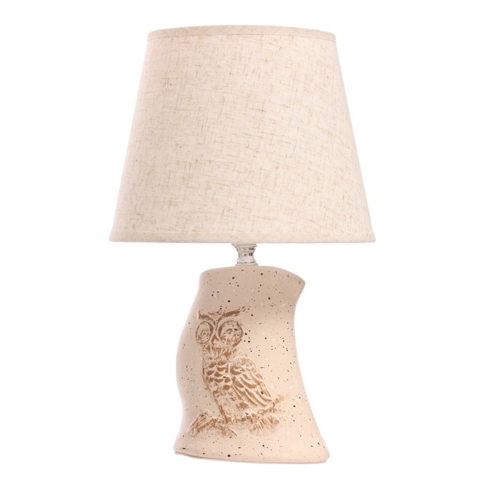 Настольная лампа Настольная лампа"Сова" Е14 40Вт бежевый 20х20х32см