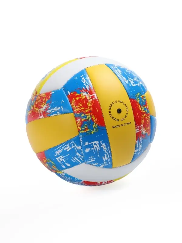 Волейбольный мяч ONLYTOP, машинная сшивка, 18 панелей, р. 5, PVC