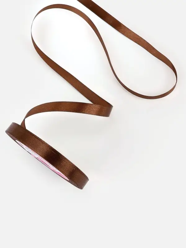 Лента атласная, 10 мм, 23±1 м, коричневая №31 Лента атласная, 10 мм, 23±1 м, коричневая №31