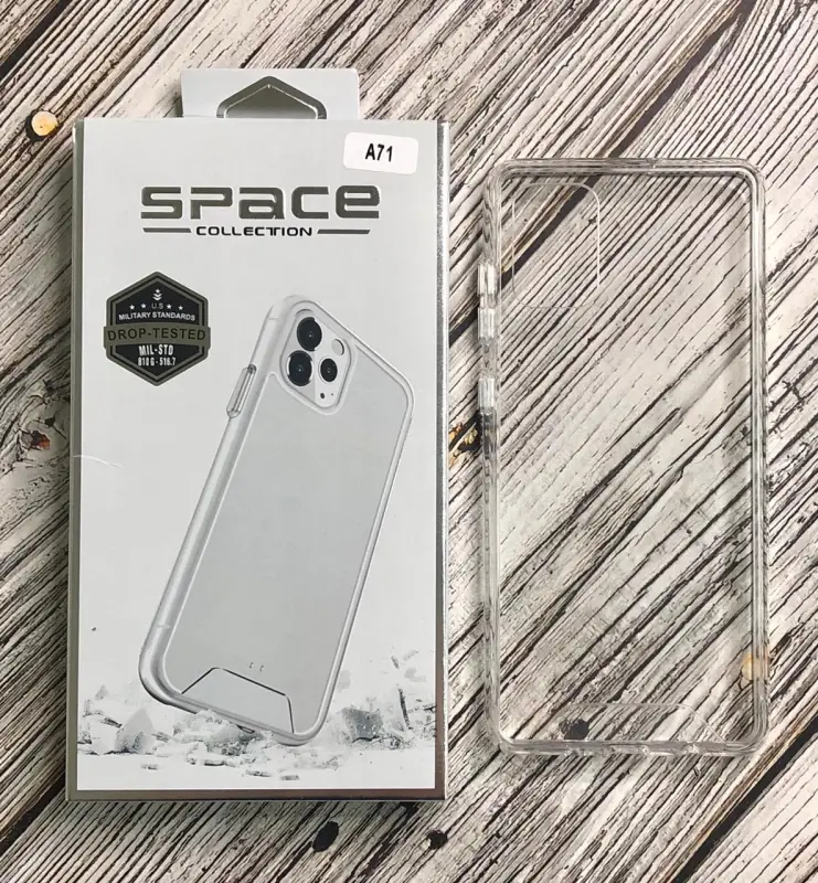 Чехол SPACE Samsung A71 противоударный прозрачный Чехол SPACE Samsung A71 противоударный прозрачный