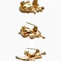 Броши "Голубь, клевер, подснежник" (набор 3шт), цветной в золоте Броши "Голубь, клевер, подснежник" (набор 3шт), цветной в золоте