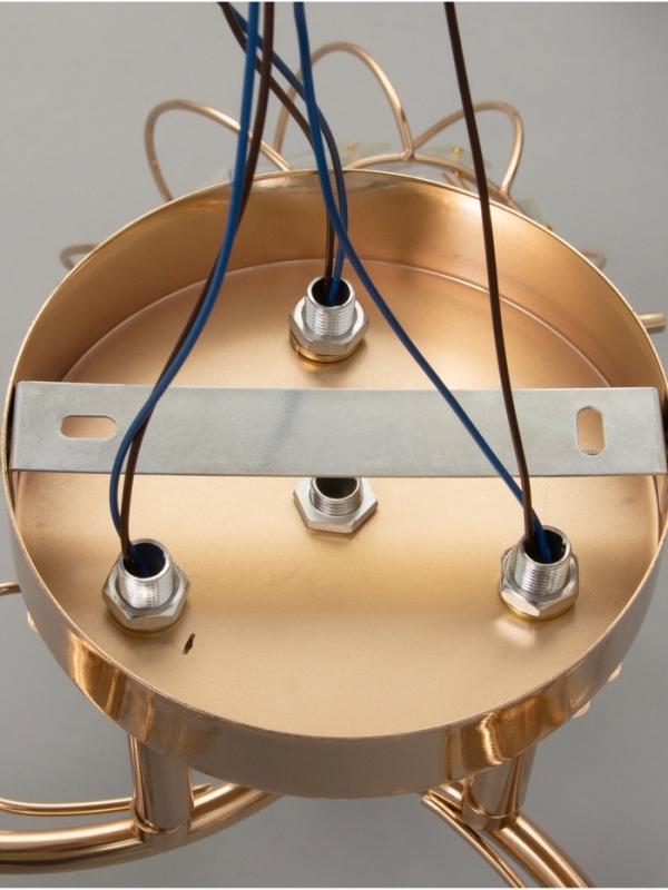 Люстра Люстра "Переливы" 3х40Вт Е27 золото